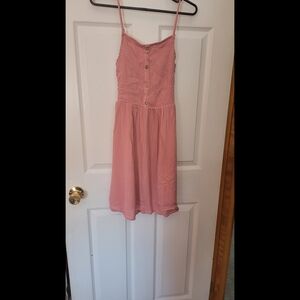 Ambiance Pink Button-Front Dress
